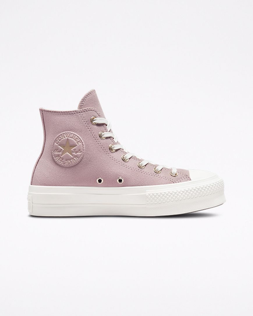 Dámské Boty Na Platformy Converse Chuck Taylor All Star Lift Earthy Neutrals Vysoké Šedé | CZ STFJ76